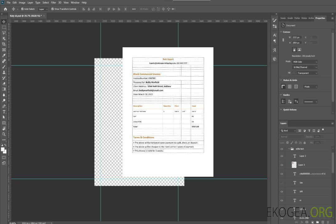 Facture commerciale vierge template Facture commerciale vierge template